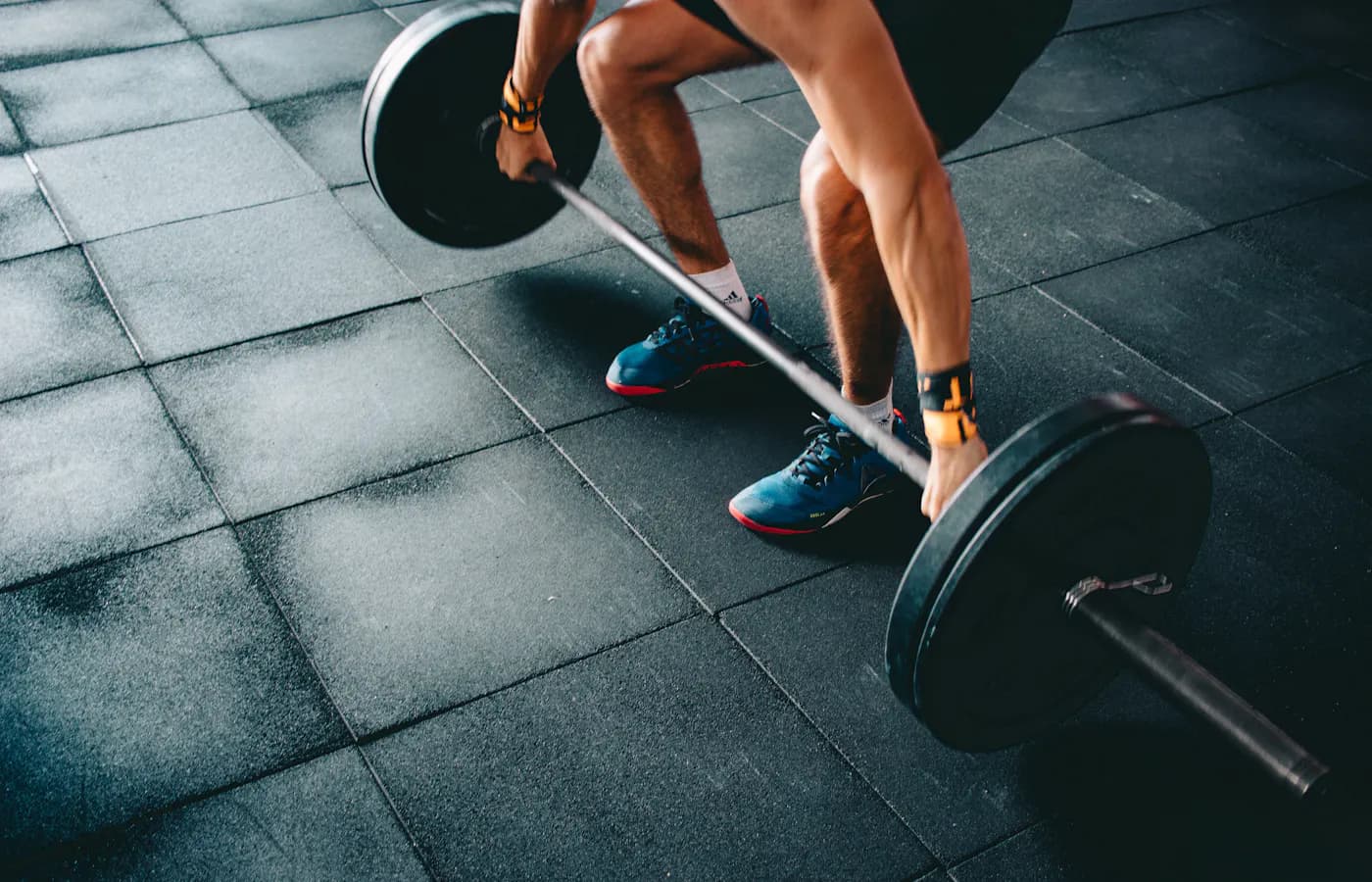 A real strength-training or gym environment.