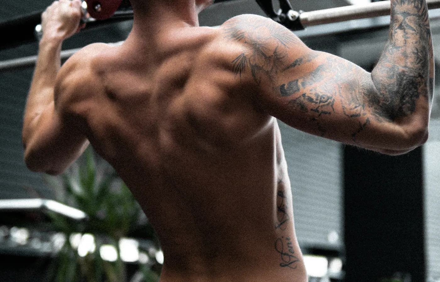 A real strength-training or gym environment.