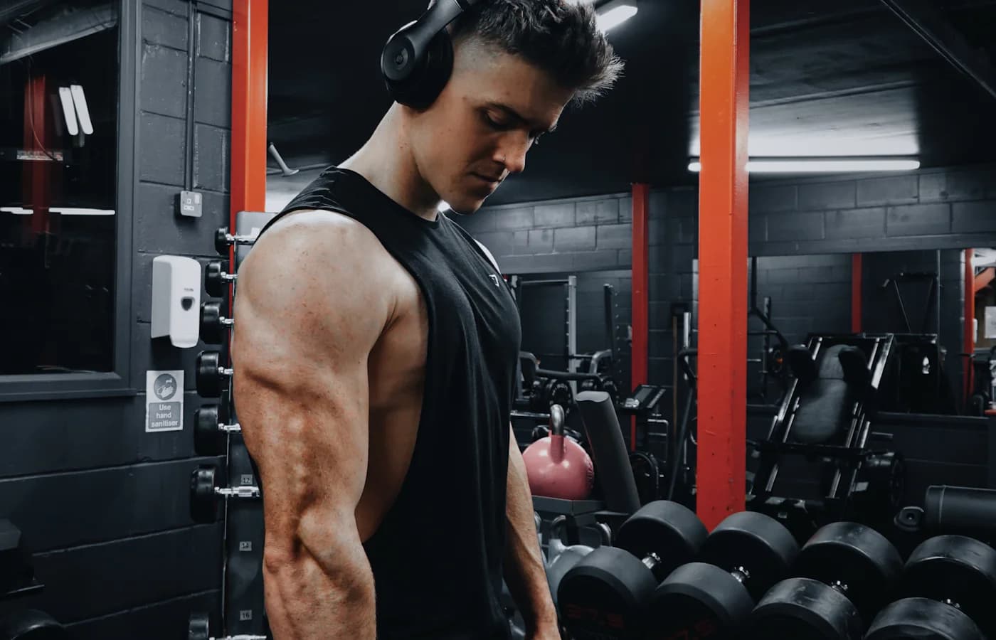 A real strength-training or gym environment.