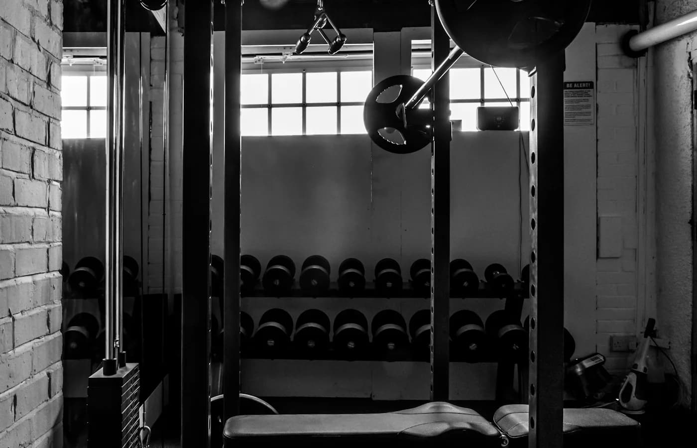 A real strength-training or gym environment.