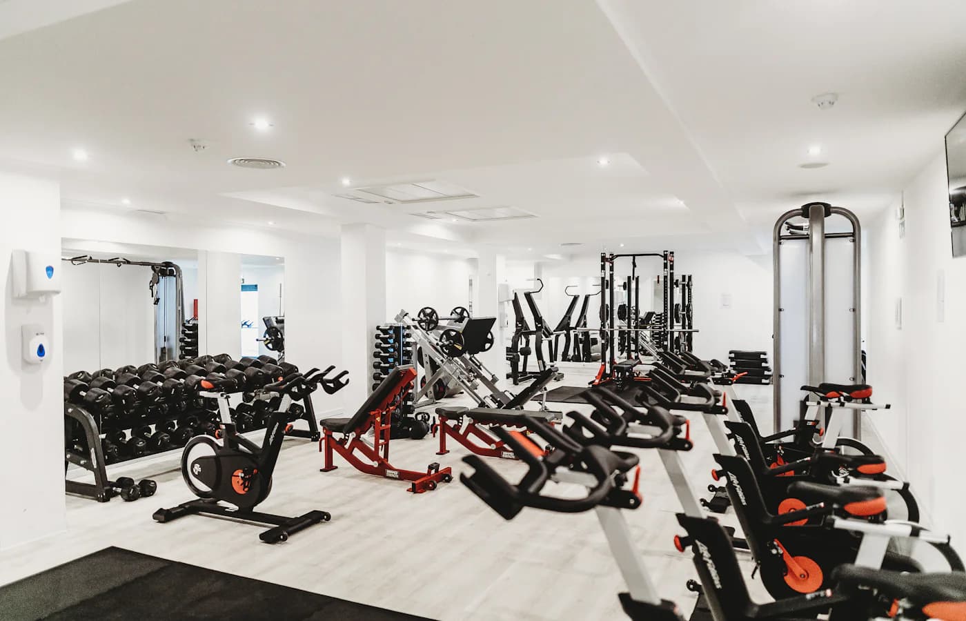 A real strength-training or gym environment.