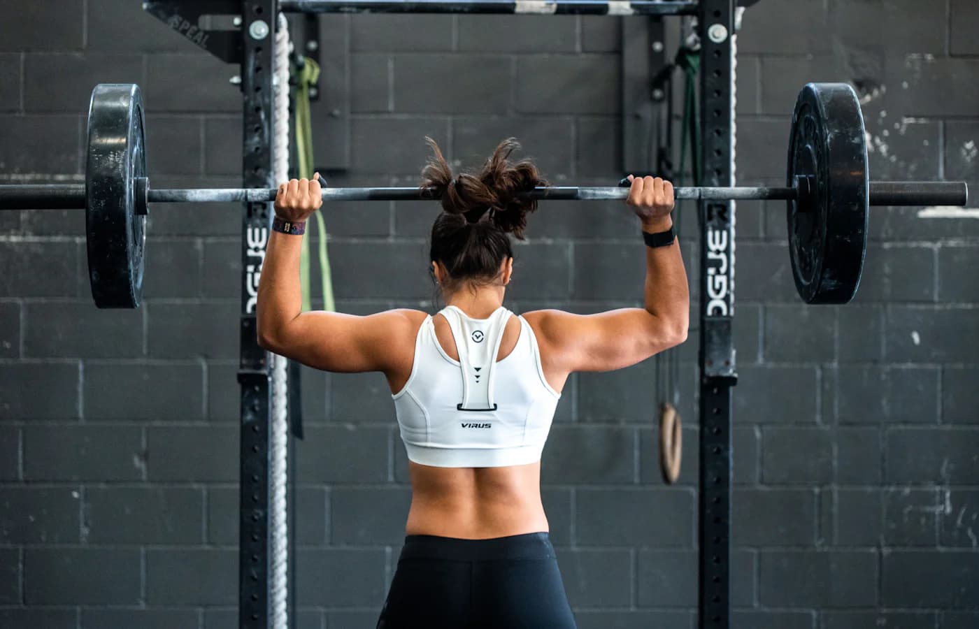 A real strength-training or gym environment.