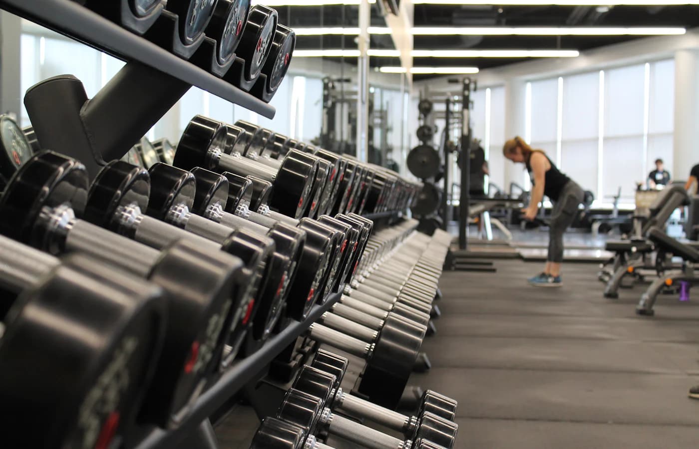 A real strength-training or gym environment.