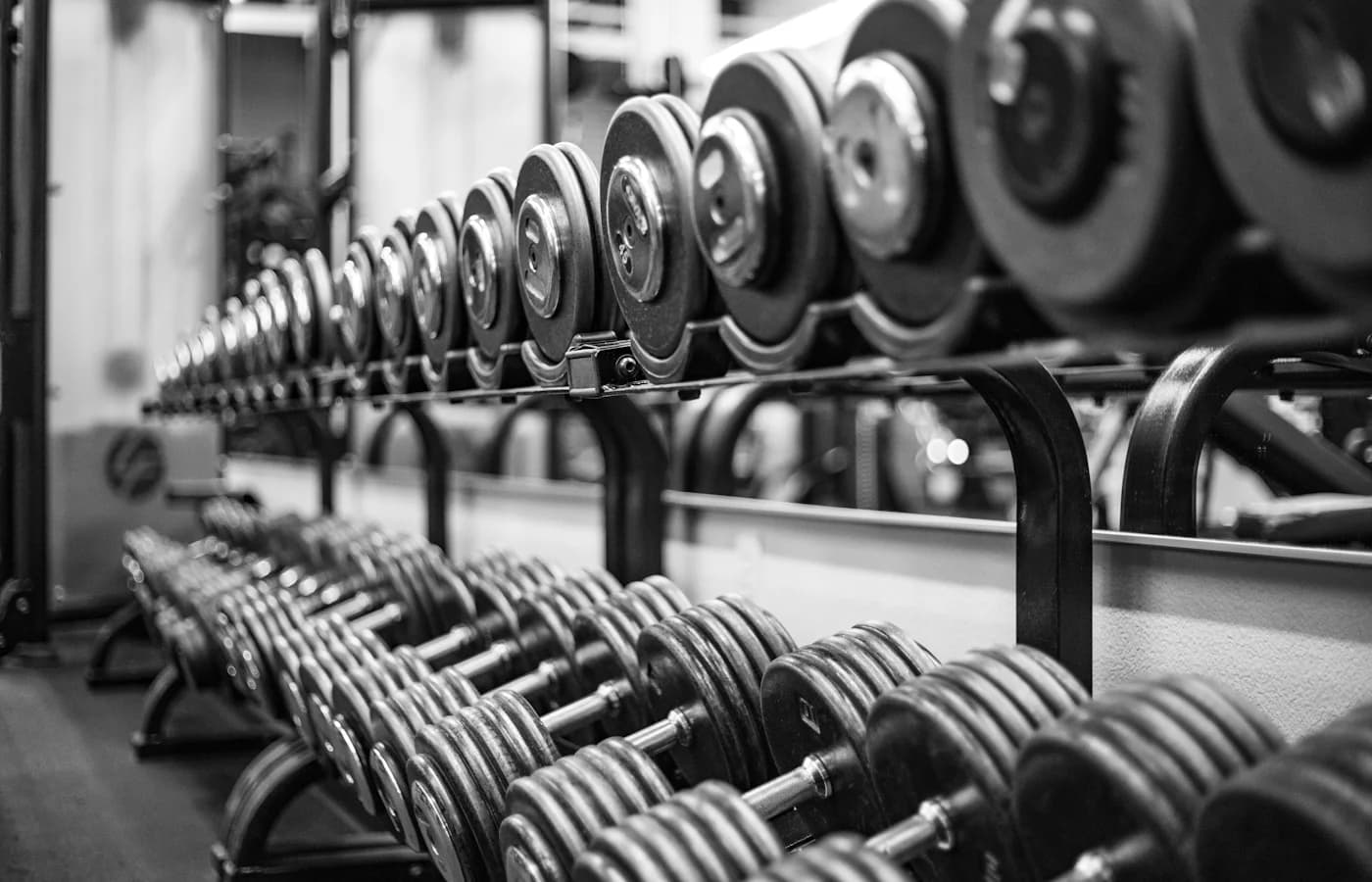 A real strength-training or gym environment.