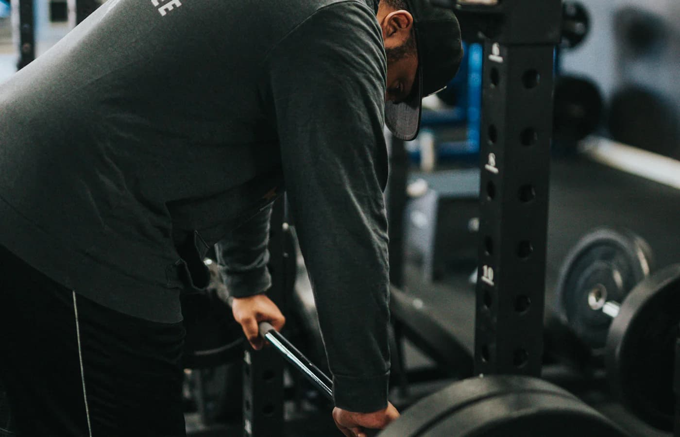 A real strength-training or gym environment.