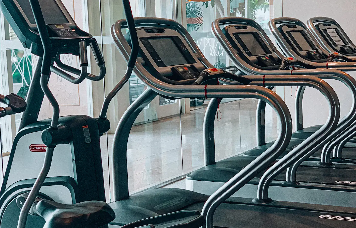 A real strength-training or gym environment.