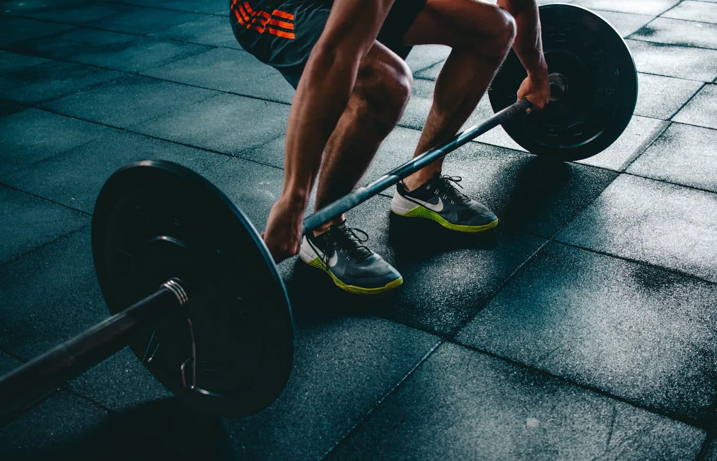 A real strength-training or gym environment.