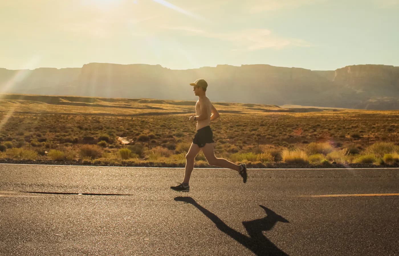 A real running or endurance-training scene.