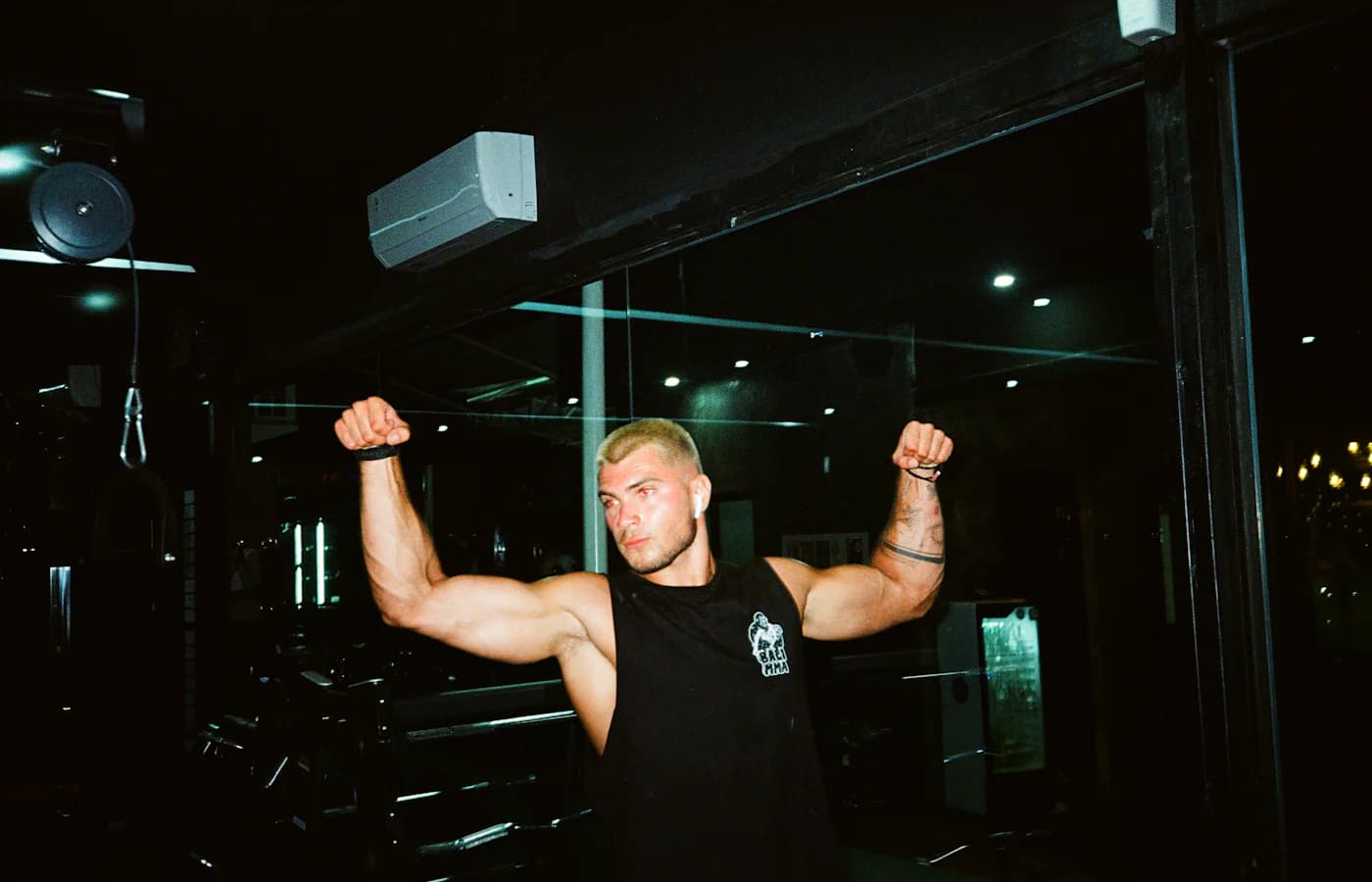 A real strength-training or gym environment.
