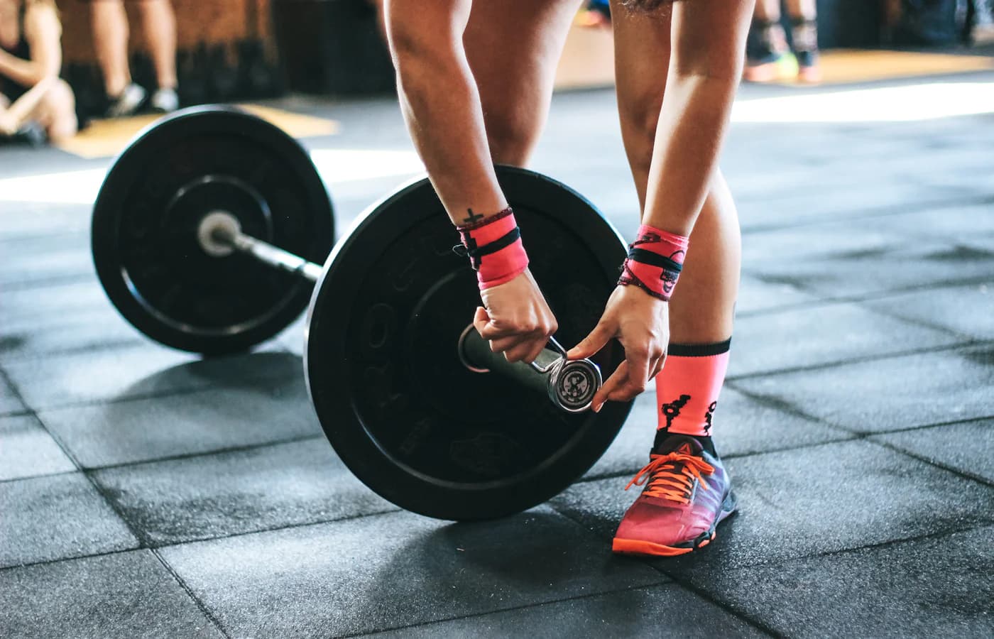 A real strength-training or gym environment.
